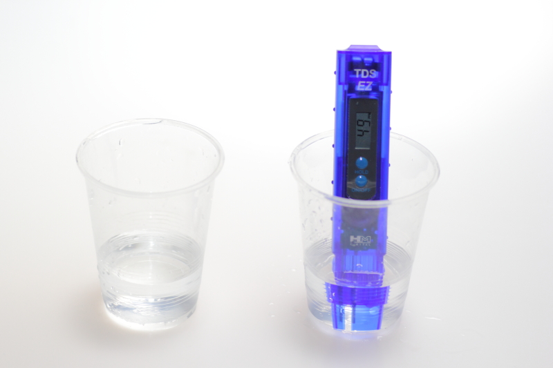 60㎝水槽のTDS測定結果は49pmm